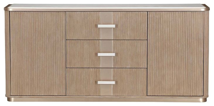 Westminster Row Sea Salt Caramel 2 Door Sideboard with LED