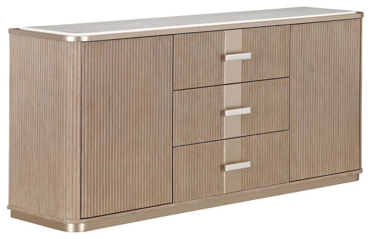 Westminster Row Sea Salt Caramel 2 Door Sideboard with LED