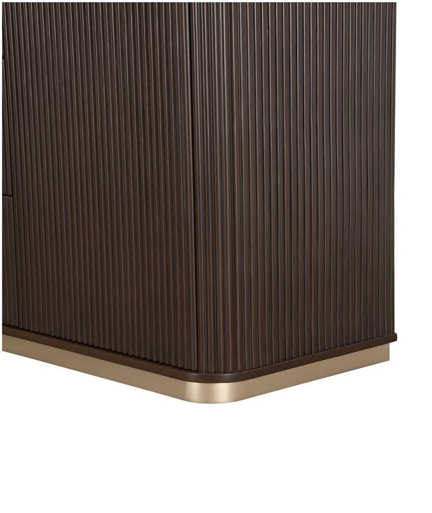 Westminster Row Medium Espresso 2 Door Sideboard with LED