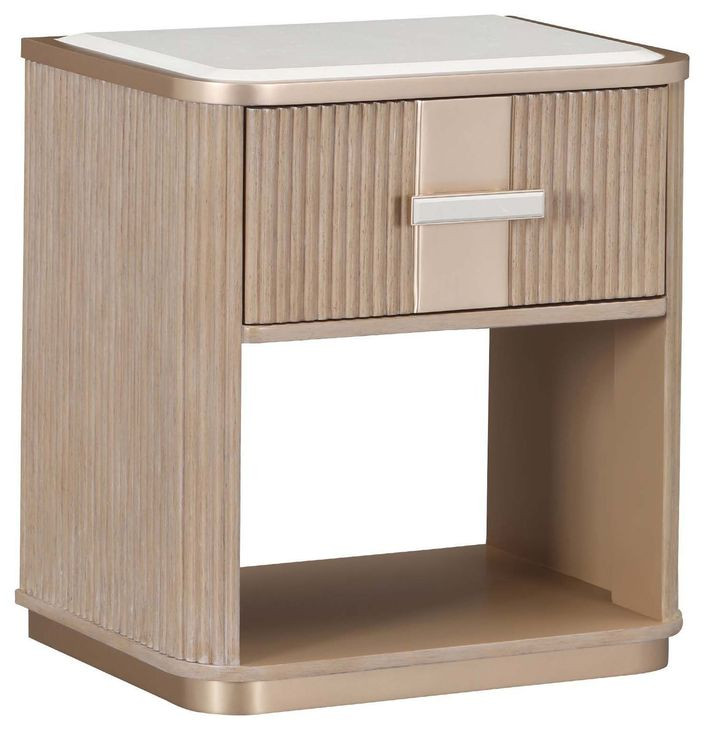 Westminster Row Sea Salt Caramel 1 Drawer Nightstand