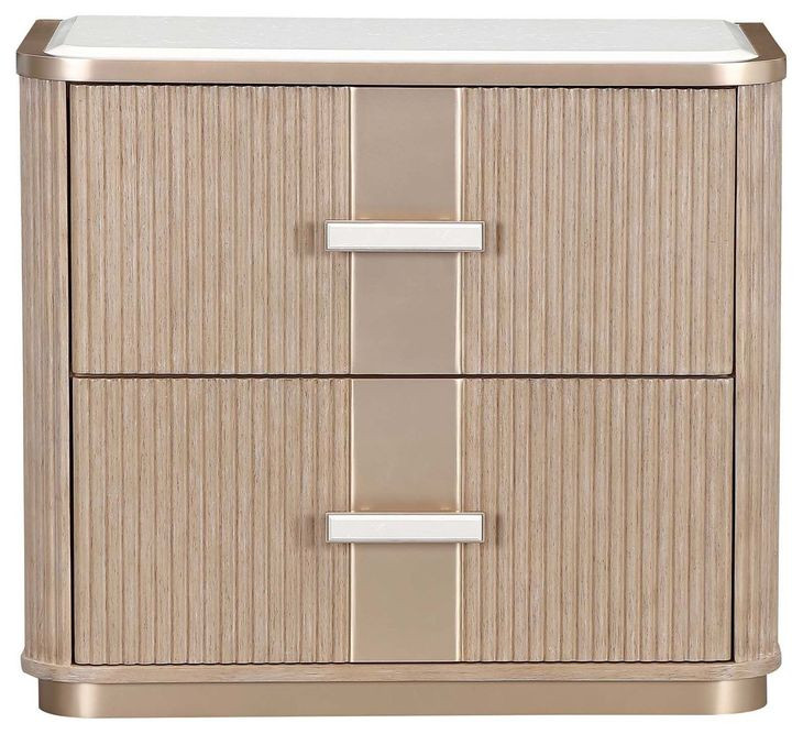 West Kensington Sea Salt Caramel 2 Drawer Nightstand