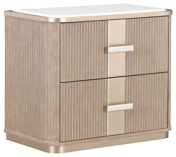 West Kensington Sea Salt Caramel 2 Drawer Nightstand