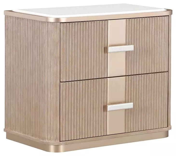 West Kensington Sea Salt Caramel 2 Drawer Nightstand