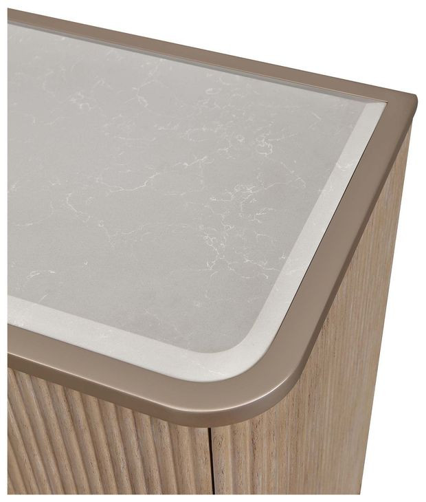 West Kensington Sea Salt Caramel 6 Drawer Dresser with LED