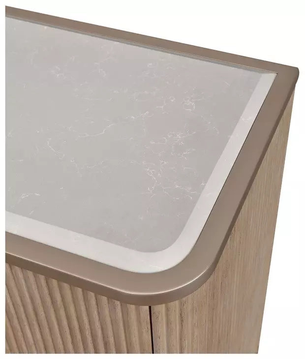 West Kensington Sea Salt Caramel 6 Drawer Dresser with LED