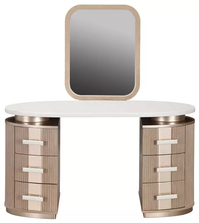 West Kensington Sea Salt Caramel Vanity with Mirror