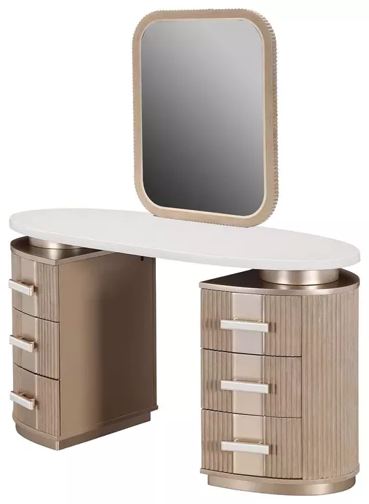 West Kensington Sea Salt Caramel Vanity with Mirror