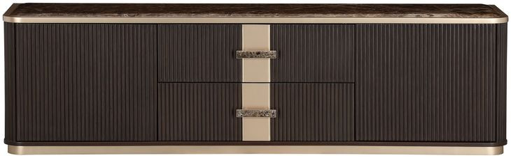 Westminster Row Medium Espresso 80" TV Stand