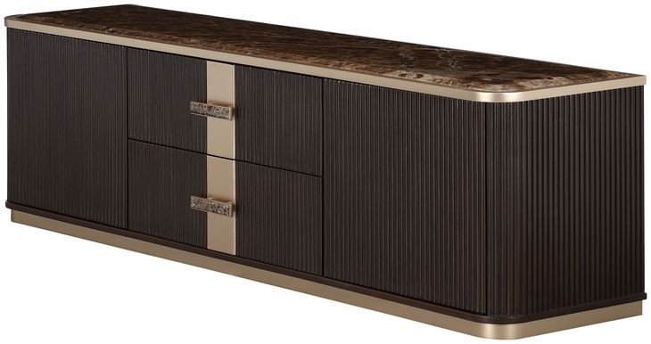 Westminster Row Medium Espresso 80" TV Stand