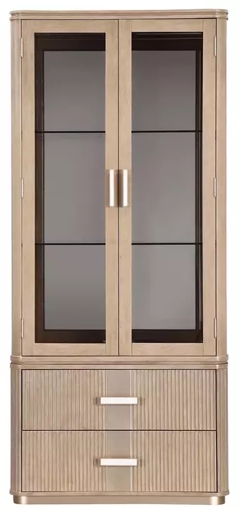 West Kensington Sea Salt Caramel 2 Door Display Cabinet