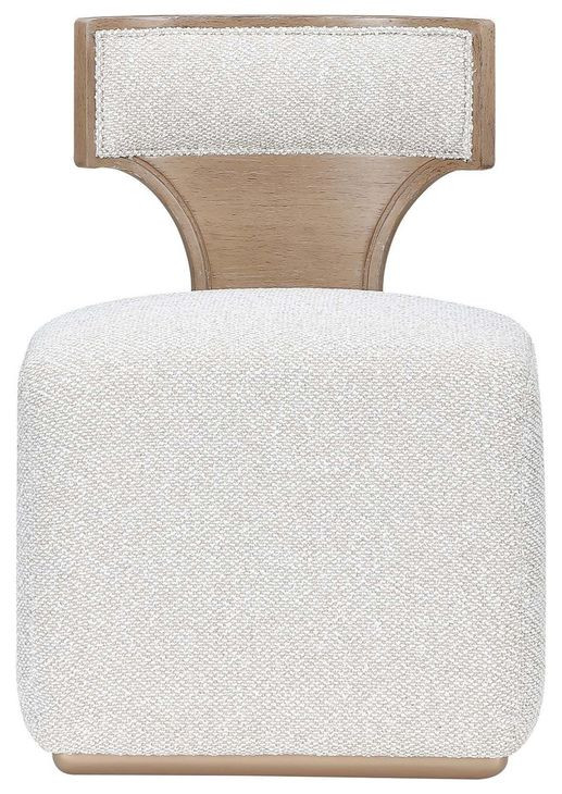 Westminster Row Buff and Sea Salt Caramel Upholstered Vanity Chair