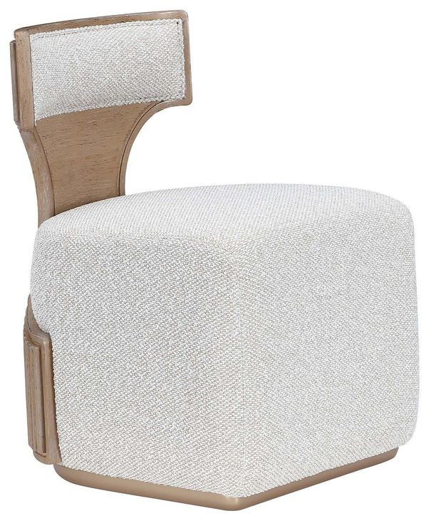 Westminster Row Buff and Sea Salt Caramel Upholstered Vanity Chair