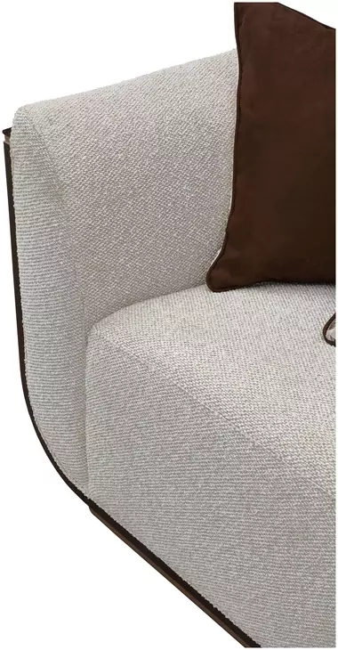 West Kensington Buff and Medium Espresso 100" Sofa