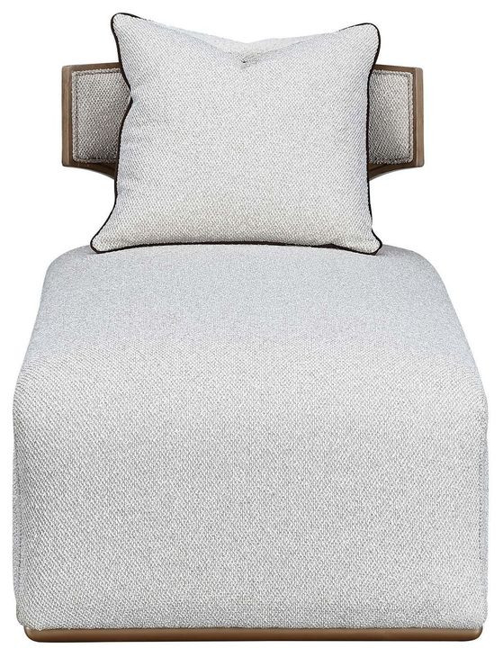 West Kensington Buff and Sea Salt Caramel 73" Chaise