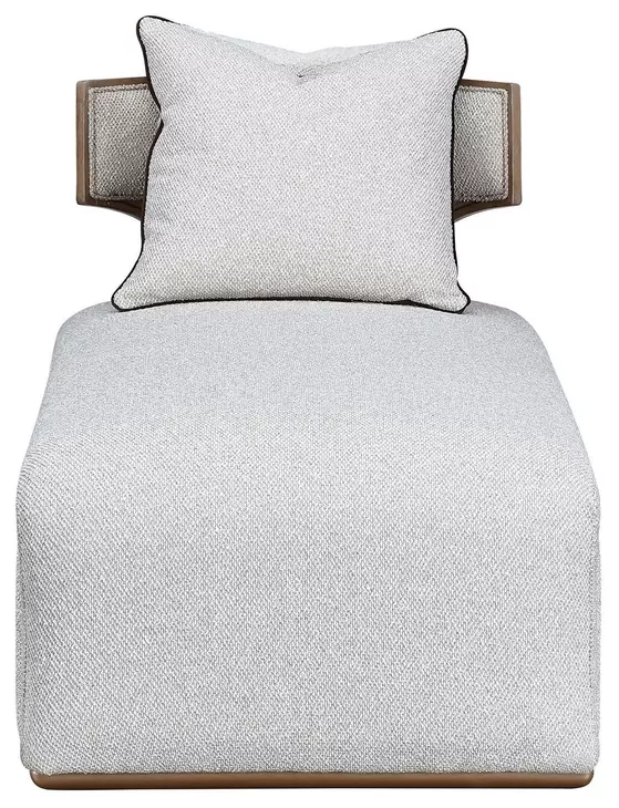 West Kensington Buff and Sea Salt Caramel 30" Chaise