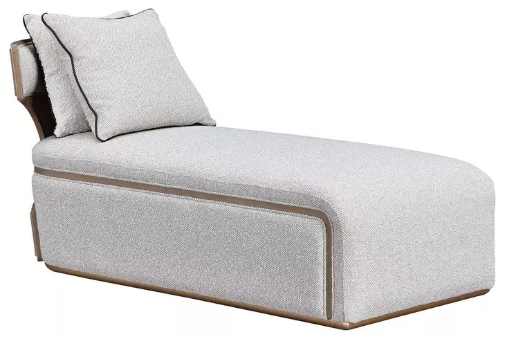 West Kensington Buff and Sea Salt Caramel 30" Chaise