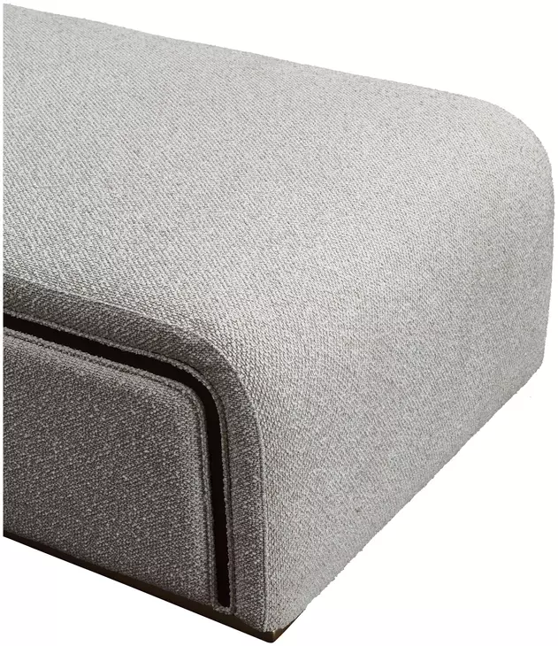West Kensington Buff and Medium Espresso 36" Chaise