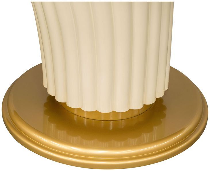 Scotts Square Light Champagne 135" Extendable Oval Dining Table