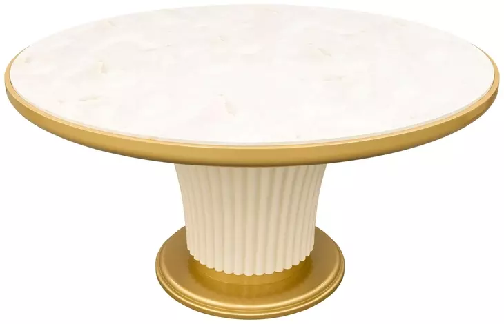 Scotts Square Light Champagne 60" Round Dining Table