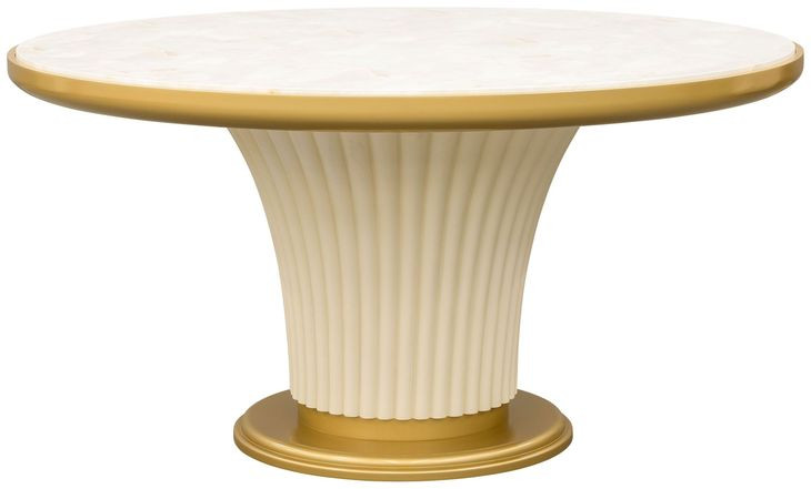 Scotts Square Light Champagne 60" Round Dining Table