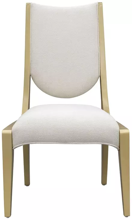Scotts Square Cornsilk Upholstered Dining Side Chair Set of 2