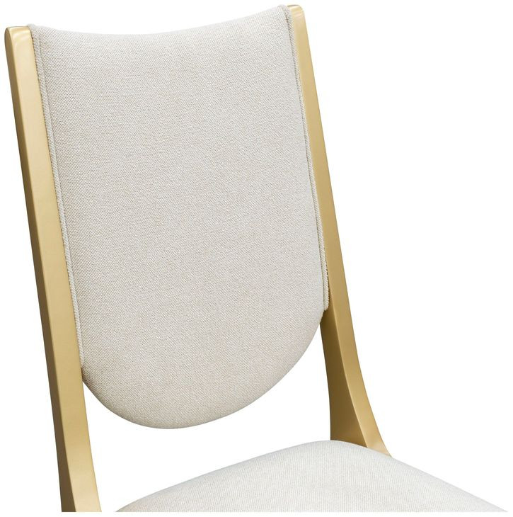 Scotts Square Cornsilk Upholstered Dining Side Chair Set of 2