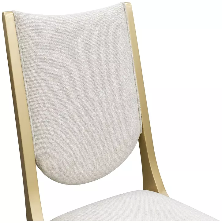 Scotts Square Cornsilk Upholstered Dining Side Chair Set of 2