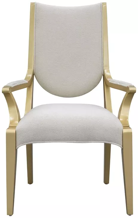 Scotts Square Cornsilk Upholstered Dining Arm Chair