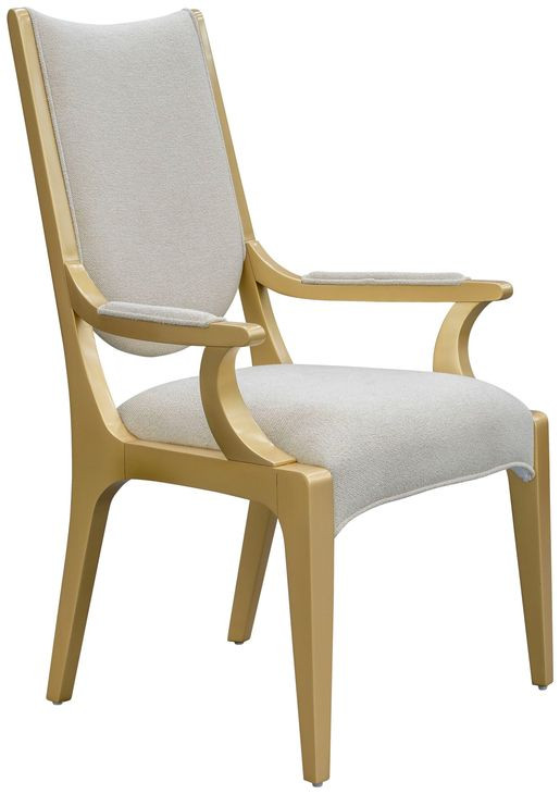 Scotts Square Cornsilk Upholstered Dining Arm Chair