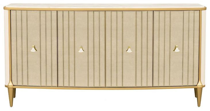Scotts Square Light Champagne 4 Door Sideboard