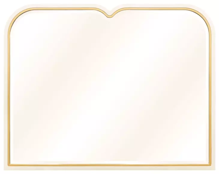 Scotts Square Light Champagne and Gold Rectangular Dresser Mirror