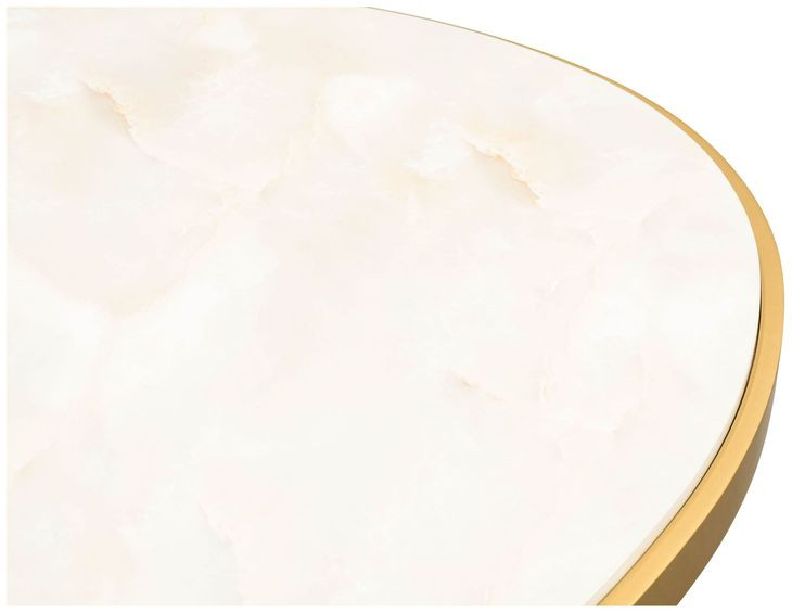 Scotts Square Light Champagne Oval Cocktail Table