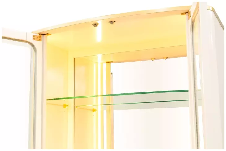 Scotts Square Light Champagne 2 Door Display Cabinet