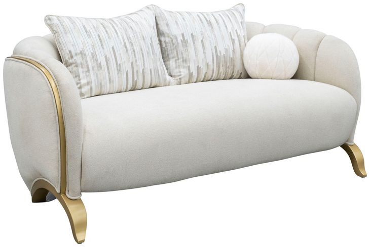 Scotts Square Cornsilk 74" Loveseat