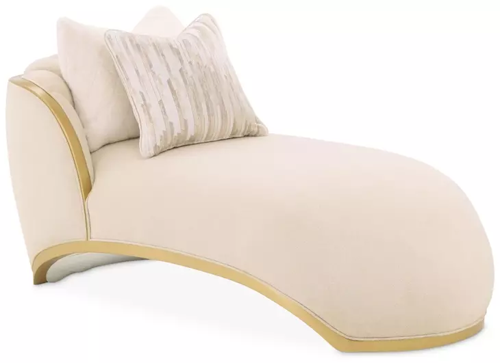 Scotts Square Cornsilk 73" Chaise with Pillows