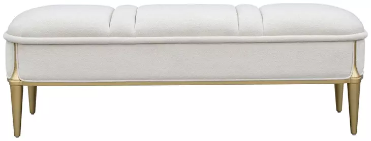 Scotts Square Cornsilk Upholstered 56" Accent Bench