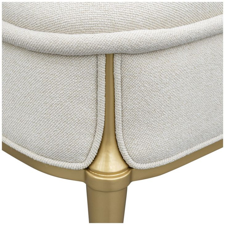 Scotts Square Cornsilk Upholstered 56" Accent Bench