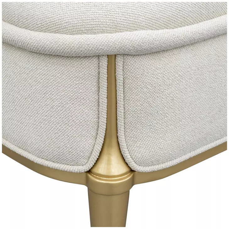 Scotts Square Cornsilk Upholstered 56" Accent Bench