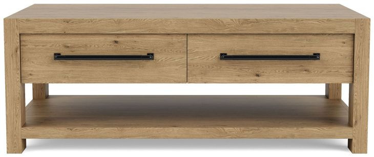 Davie Pale Oak Rectangular Cocktail Table