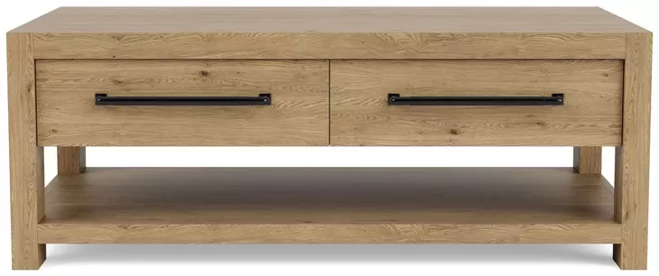 Davie Pale Oak Rectangular Cocktail Table