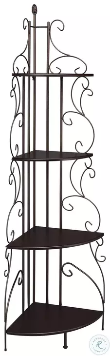 910038 Copper and Copper Corner Bookcase