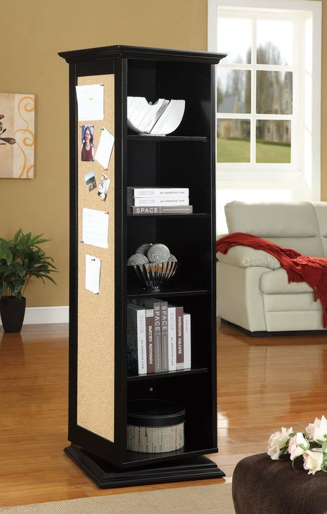 Robinsons Black Swivel Accent Cabinet