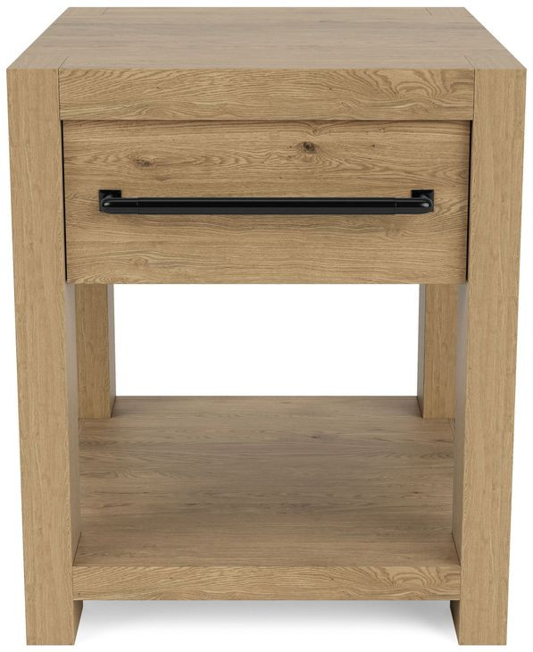 Davie Pale Oak Rectangular End Table
