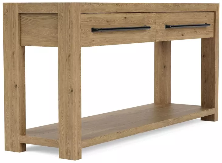 Davie Pale Oak Rectangular Occasional Table Set