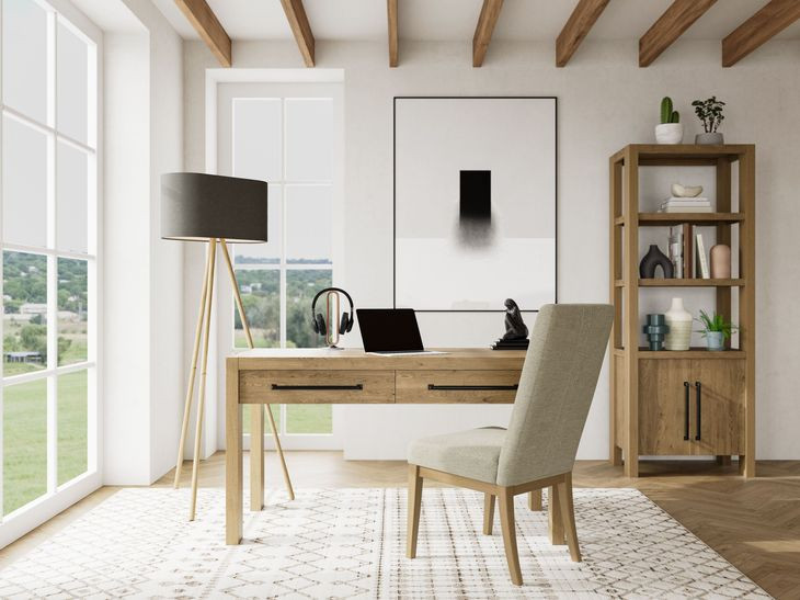 Davie Pale Oak 54" Writing Desk