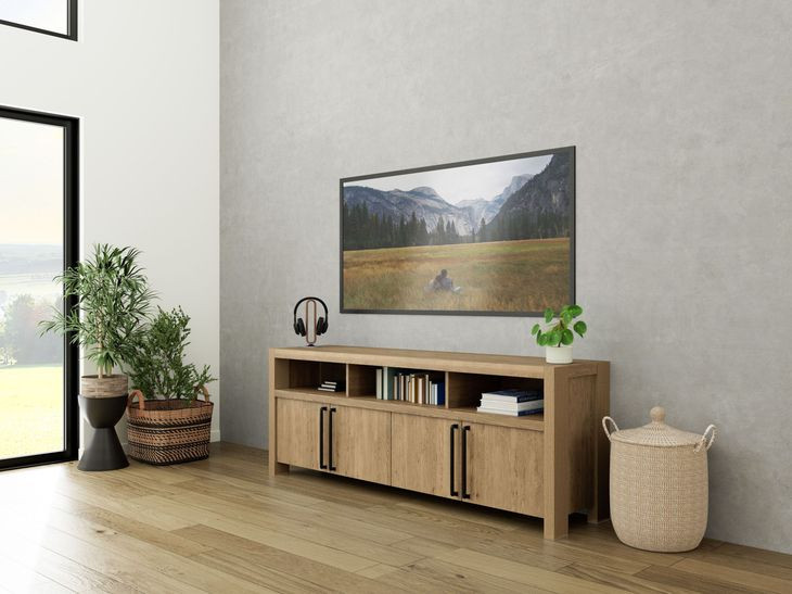 Davie Pale Oak 74" TV Stand