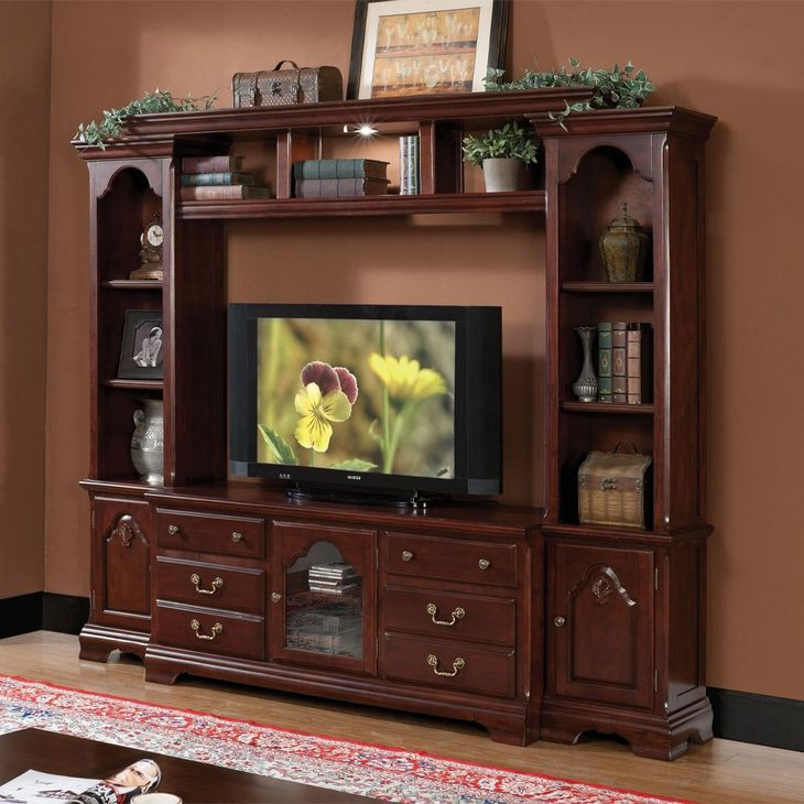 Hercules Cherry Entertainment Center with Light Function