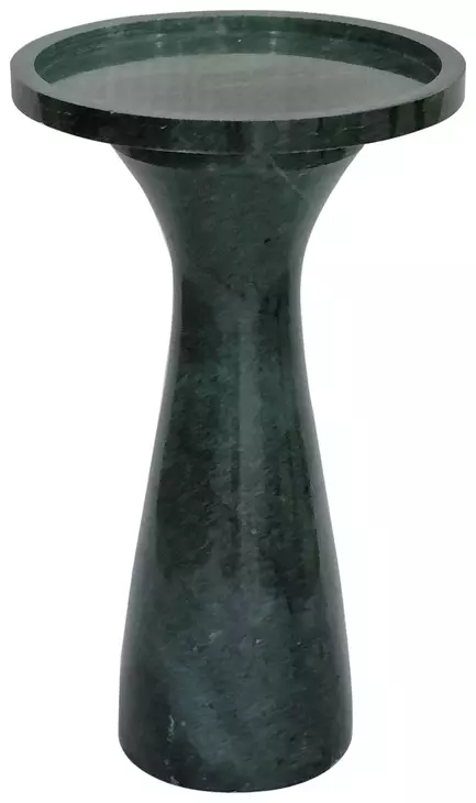 Baird Emerald Marble Round Accent Table