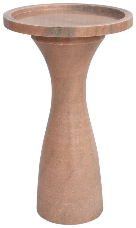 Baird Clay Marble Round Accent Table