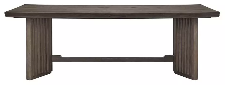 Kavanaugh Weathered Kona Brown Rectangular Trestle Dining Room Set